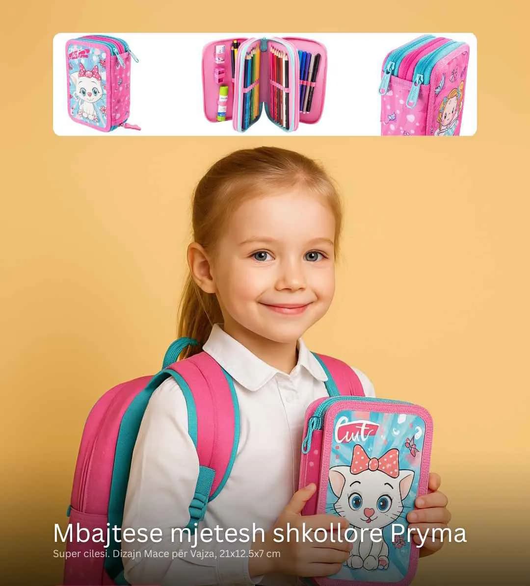 Çanta shkollore Pryma me dizajn mace — foto 2