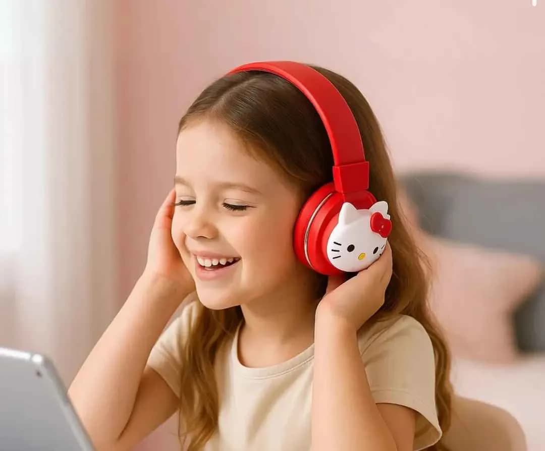 Kufje Audio Hello Kitty për Fëmijë - të Kuqe — foto 5